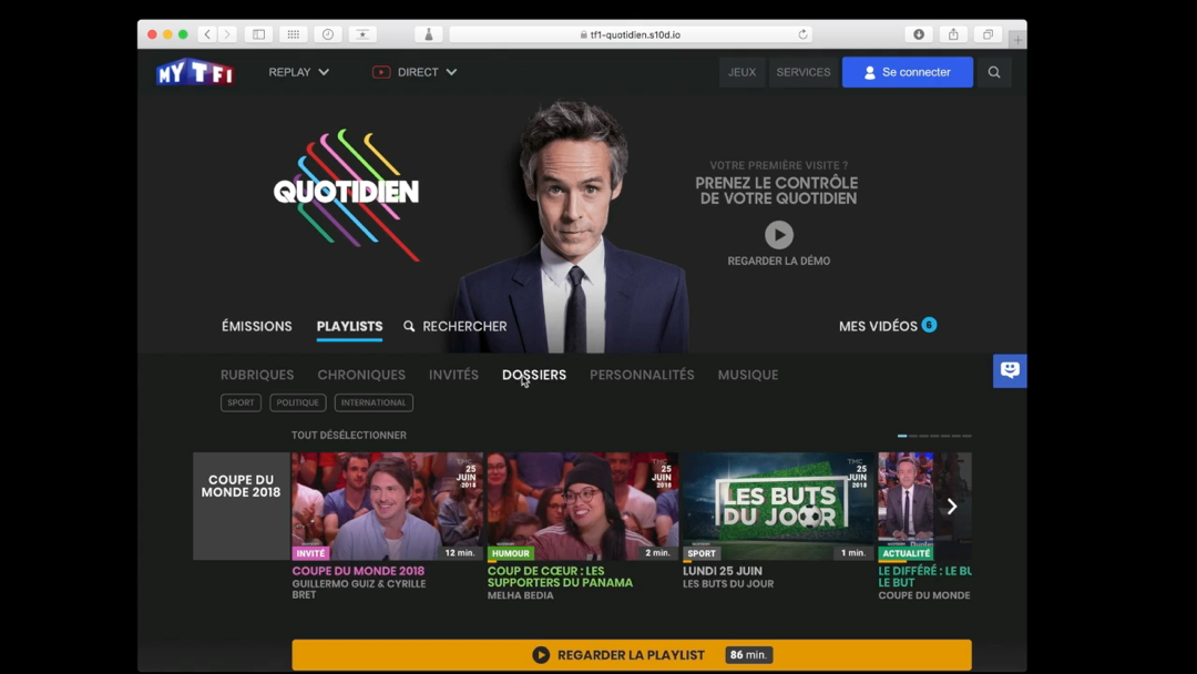 Quotidien — Replay interactif — Mode d’emploi 1′20″